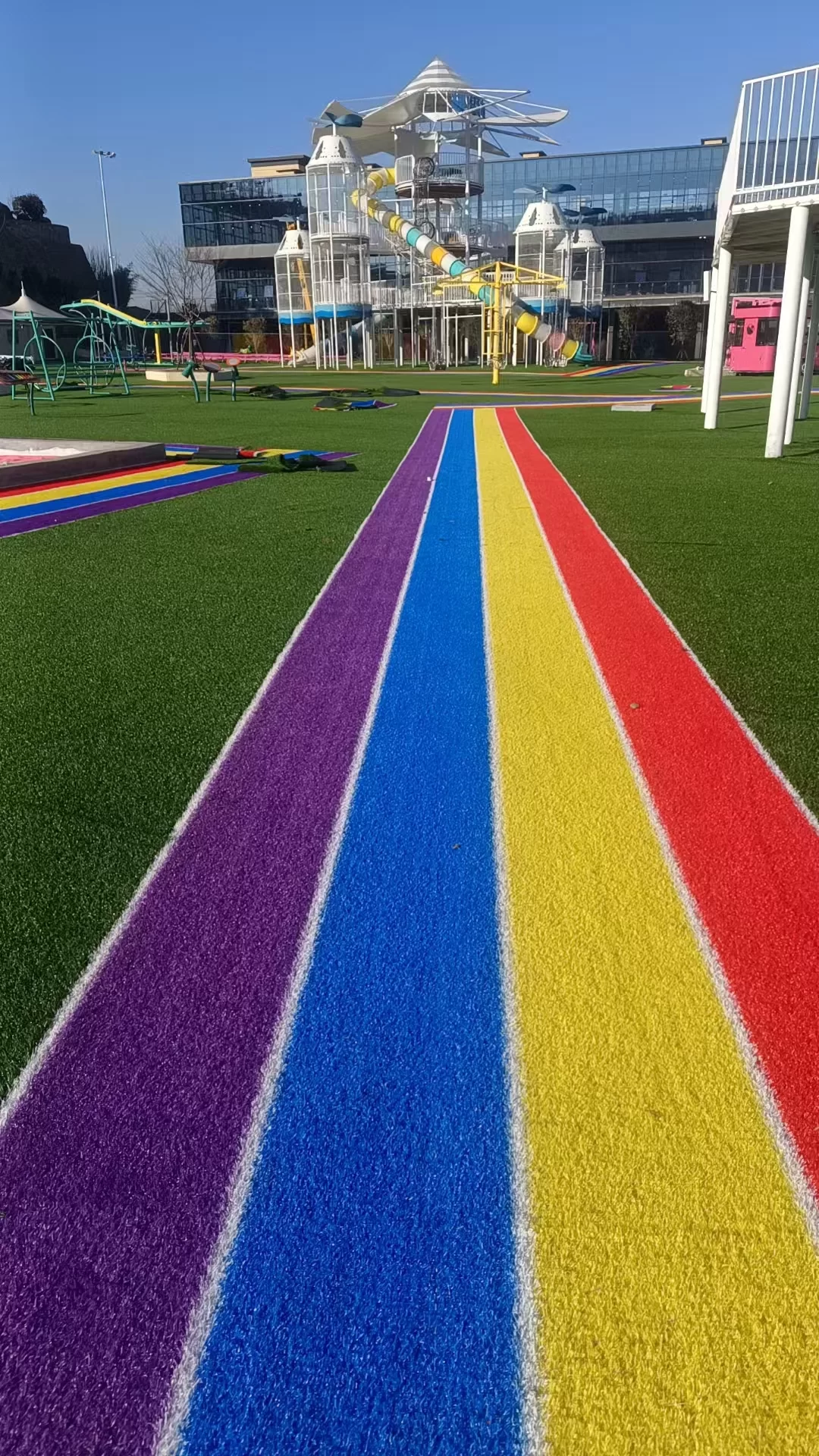 Kleurrijk gras